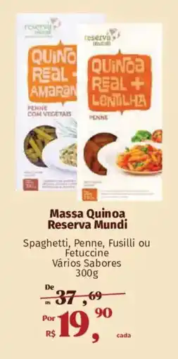 Supermercados Mateus Massa Quinoa Reserva Mundi oferta