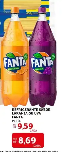 Assaí Atacadista Refrigerante sabor laranja ou uva fanta oferta