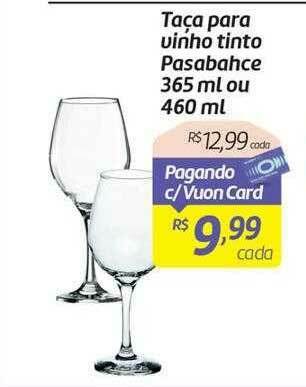 Comper Taça Para Vinho Tinto Pasabahce oferta