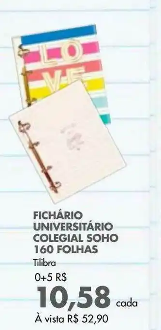 Fichário Universitário Colegal Soho160 Folhas