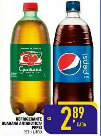 Mercantil Rodrigues Refrigerante guaraná antarctica / pepsi cola 1 litro oferta