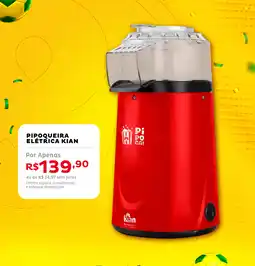 Casa e Vídeo Pipoqueira elétrica kian oferta