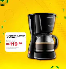 Casa e Vídeo Cafeteira elétrica 18 xícaras oferta