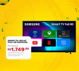 Casa e Vídeo Smart tv led 43" full hd samsung oferta