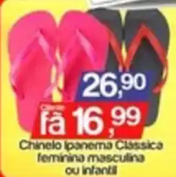 Supermercados Gricki Chinelo Ipanema Clássica feminina masculina oferta