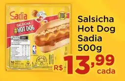 Shibata Supermercados Salsicha Hot Dog Sadia oferta