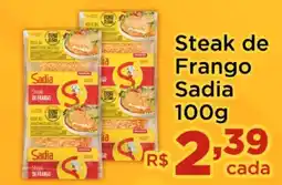 Shibata Supermercados Steak de Frango Sadia oferta