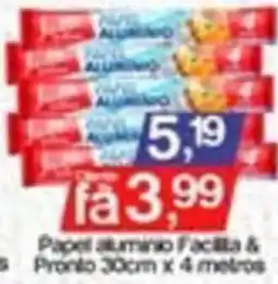 Supermercados Gricki Papel alumino Facilla & Pronto 30cm x 4 metros oferta