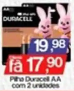 Supermercados Gricki Piha Duracell AA com 2 unidades oferta