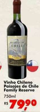 Big Box Vinho Chileno Paisajes De Chile Family Reserve oferta