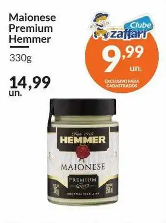 Zaffari Maionese Premium Hemmer oferta