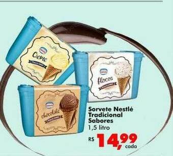 Big Box Sorvete Nestlé Tradicional Sabores oferta