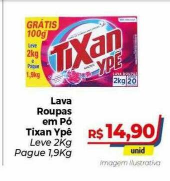 Hiper Moreira Lava Roupas Em Pó Tixan Ypê oferta