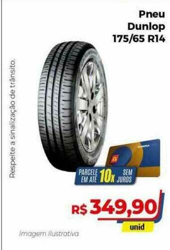 Hiper Moreira Pneu Dunlop 175-65 R14 oferta