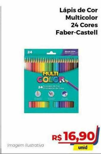 Hiper Moreira Lápis De Cor Multicolor 24 Cores Faber-castell oferta