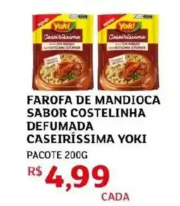 Assaí Atacadista Farofa de mandioca sabor costelinha defumada caseiríssima yoki oferta