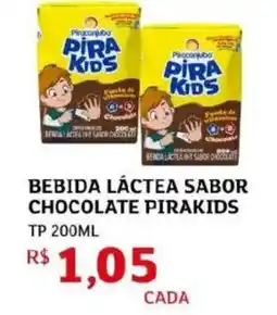 Assaí Atacadista Bebida láctea sabor chocolate pirakids oferta