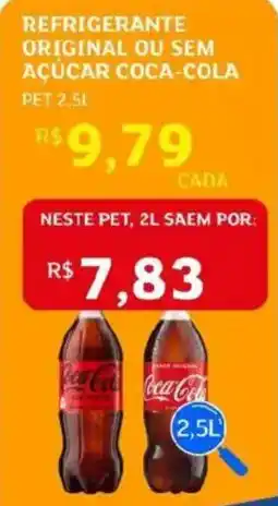 Assaí Atacadista Refrigerante original ou sem açúcar coca-cola oferta
