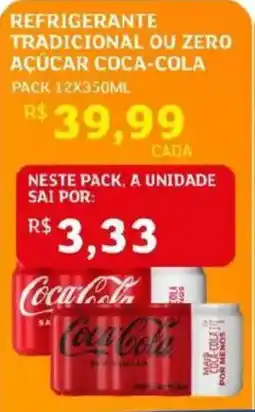 Assaí Atacadista Refrigerante tradicional ou zero açúcar coca-cola oferta