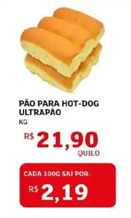Assaí Atacadista Pão para hot-dog ultrapão oferta