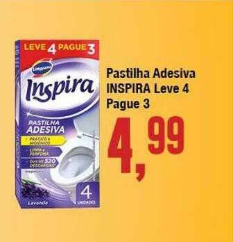 Pastilha Adesiva Inspira Leve 4 Pague 3