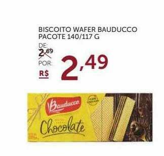Super Nosso Biscoito Wafer Bauducco Pacote oferta