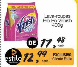 Supermercado Dalben Lava-roupas Em Pó Vanish oferta