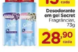 Carrefour Desodorante em gel Secret Fragrâncias, oferta