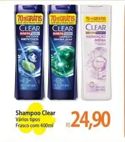 Atacadão Shampoo Clear Vários tipos Frasco oferta
