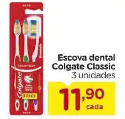 Carrefour Escova dental Colgate Classic 3 unidades oferta