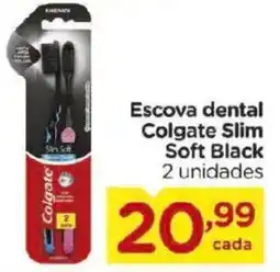 Carrefour Escova dental Colgate Slim Soft Black 2 unidades oferta