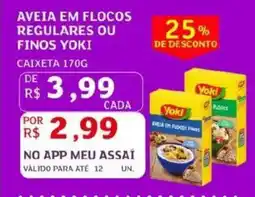 Assaí Atacadista Aveia em flocos regulares ou finos yoki oferta