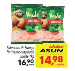 Asun Sobrecoxa de Frango Nat Verde congelada pacote oferta
