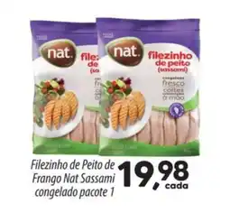 Asun Filezinho de Peito de Frango Nat Sassami congelado pacote 1 oferta