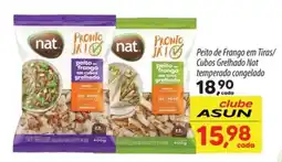Asun Peito de Frango em Tiras/ Cubos Grelhado Nat temperado congelado oferta
