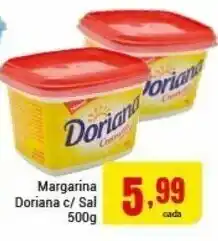 Barbosa Supermercados Margarina Doriana c/ Sal 500g oferta