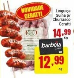 Linguica Suina P/ Churrasco Cerattu 1kg
