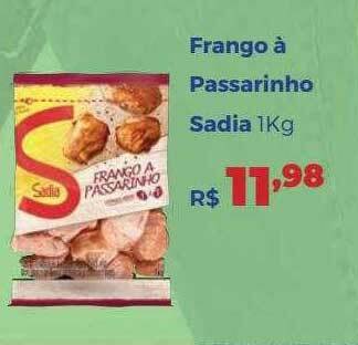 Villarreal Supermercados Frango à Passarinho Sadia oferta