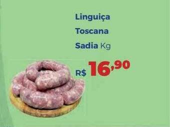 Villarreal Supermercados Linguiça Toscana Sadia Kg oferta