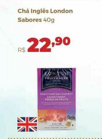 Villarreal Supermercados Chá Inglês London Sabores oferta