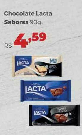 Villarreal Supermercados Chocolate Lacta Sabores oferta