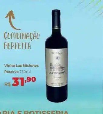 Villarreal Supermercados Vinho Las Misiones Reserva oferta