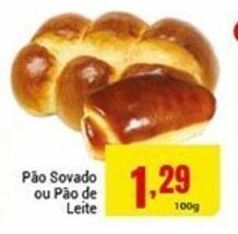 Barbosa Supermercados Pao Sovado ou Pao de Leite 100g oferta