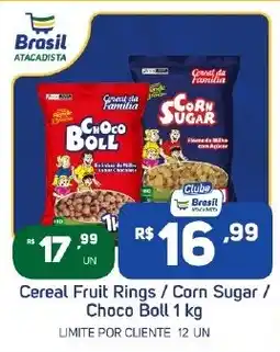 Brasil Atacadista Cereal Fruit Rings / Corn Sugar / Choco Boll oferta