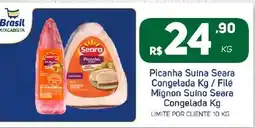 Brasil Atacadista Picanha Suína Seara Congelada / Filé Mignon Suíno Seara Congelada oferta