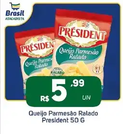 Brasil Atacadista Queijo Parmesão Ralado President oferta
