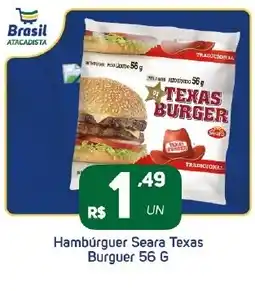 Brasil Atacadista Hambúrguer Seara Texas Burguer oferta