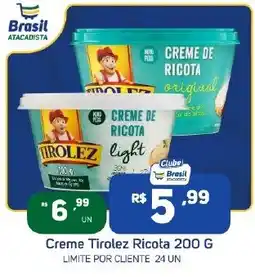 Brasil Atacadista Creme Tirolez Ricota oferta