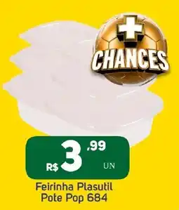 Brasil Atacadista Feirinha Plasutil Pote Pop 684 oferta