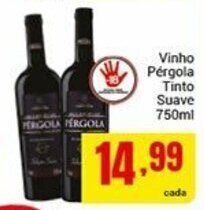 Barbosa Supermercados Vinho Pergola Tinto Suave 750ml oferta